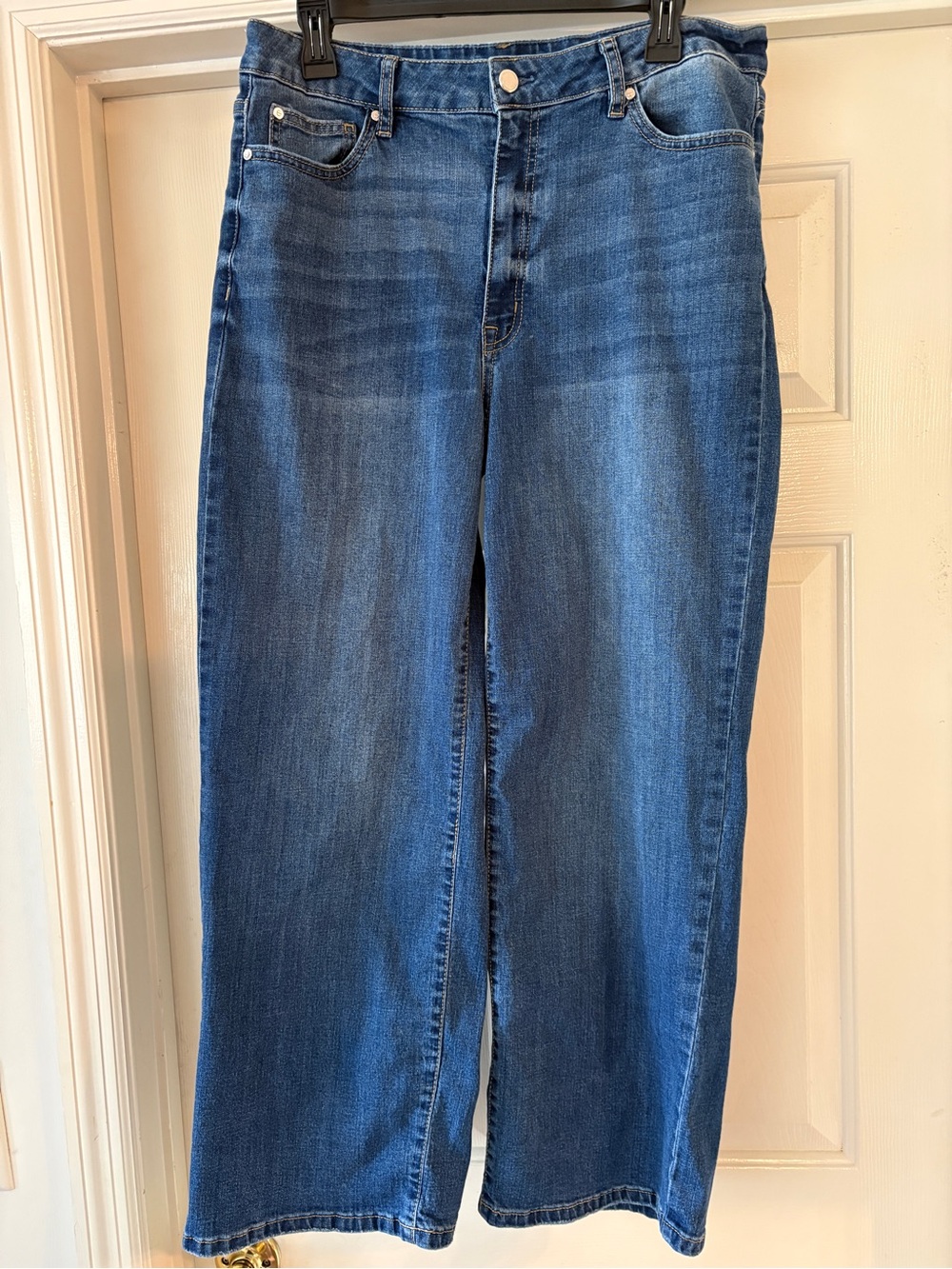 RM Rebecca Minkoff High-Rise Wide Leg Ankle Length Jeans